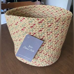 NWT Colonial Mills Braided Woven Basket 12” round